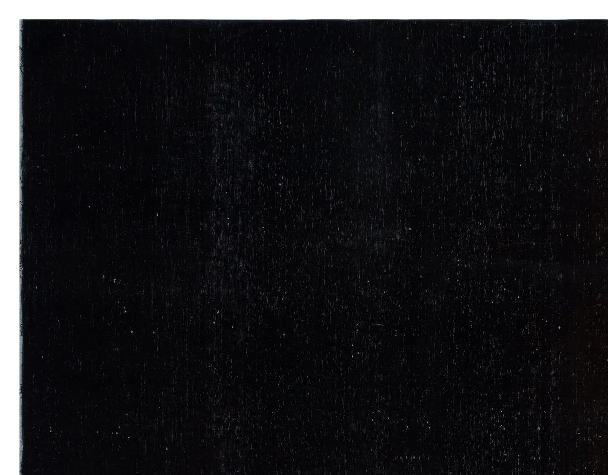 Black Over Dyed Vintage XLarge Rug 9&#39;8&#39;&#39; x 12&#39;5&#39;&#39; ft 294 x 378 cm