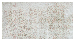 Beige Over Dyed Vintage Rug 3'6'' x 6'9'' ft 106 x 205 cm