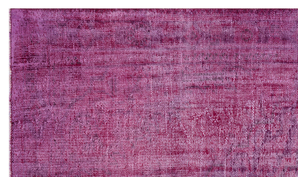 Fuchsia Over Dyed Vintage Rug 4&#39;12&#39;&#39; x 8&#39;7&#39;&#39; ft 152 x 261 cm