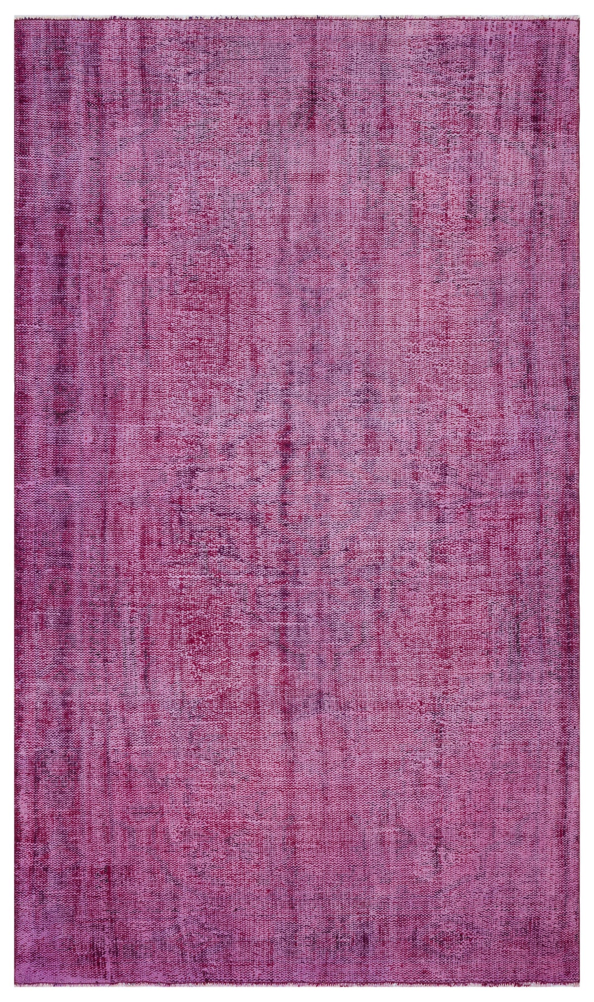 Fuchsia Over Dyed Vintage Rug 4&#39;12&#39;&#39; x 8&#39;7&#39;&#39; ft 152 x 261 cm