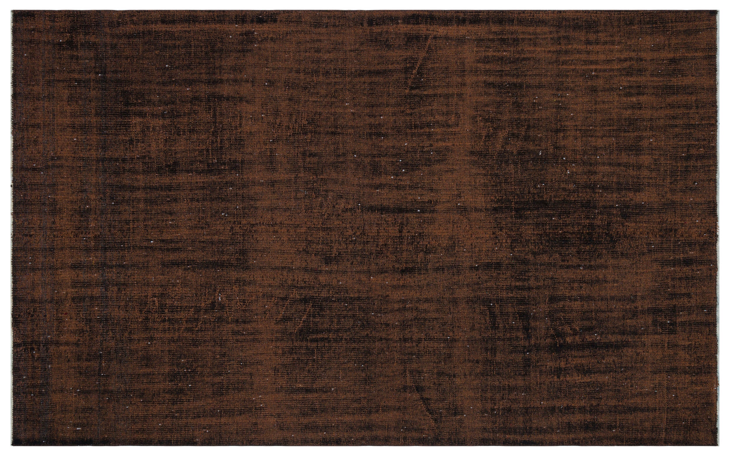 Brown Over Dyed Vintage Rug 5'7'' x 8'11'' ft 170 x 271 cm