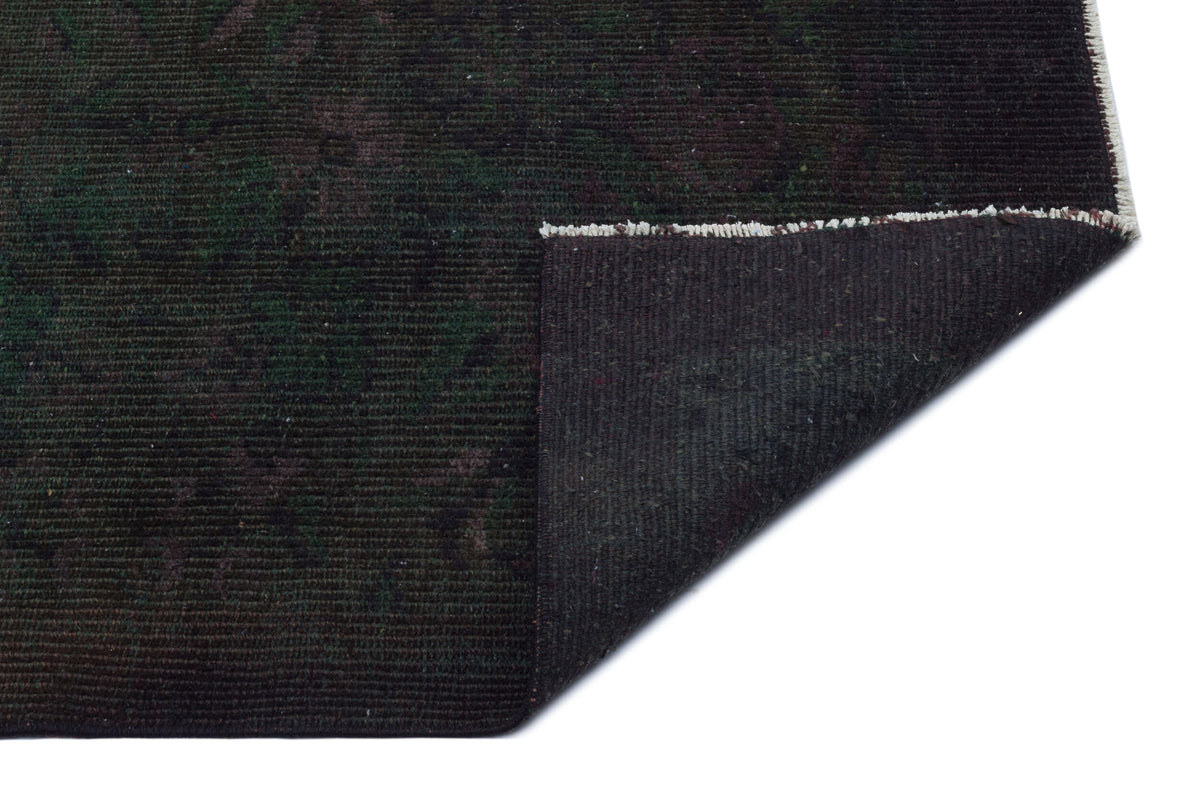 Black Over Dyed Vintage Rug 5&#39;1&#39;&#39; x 8&#39;3&#39;&#39; ft 156 x 252 cm