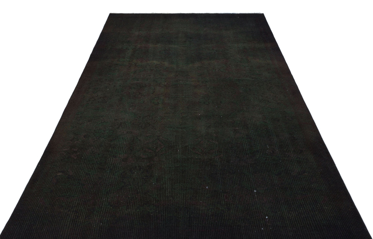 Black Over Dyed Vintage Rug 5&#39;1&#39;&#39; x 8&#39;3&#39;&#39; ft 156 x 252 cm