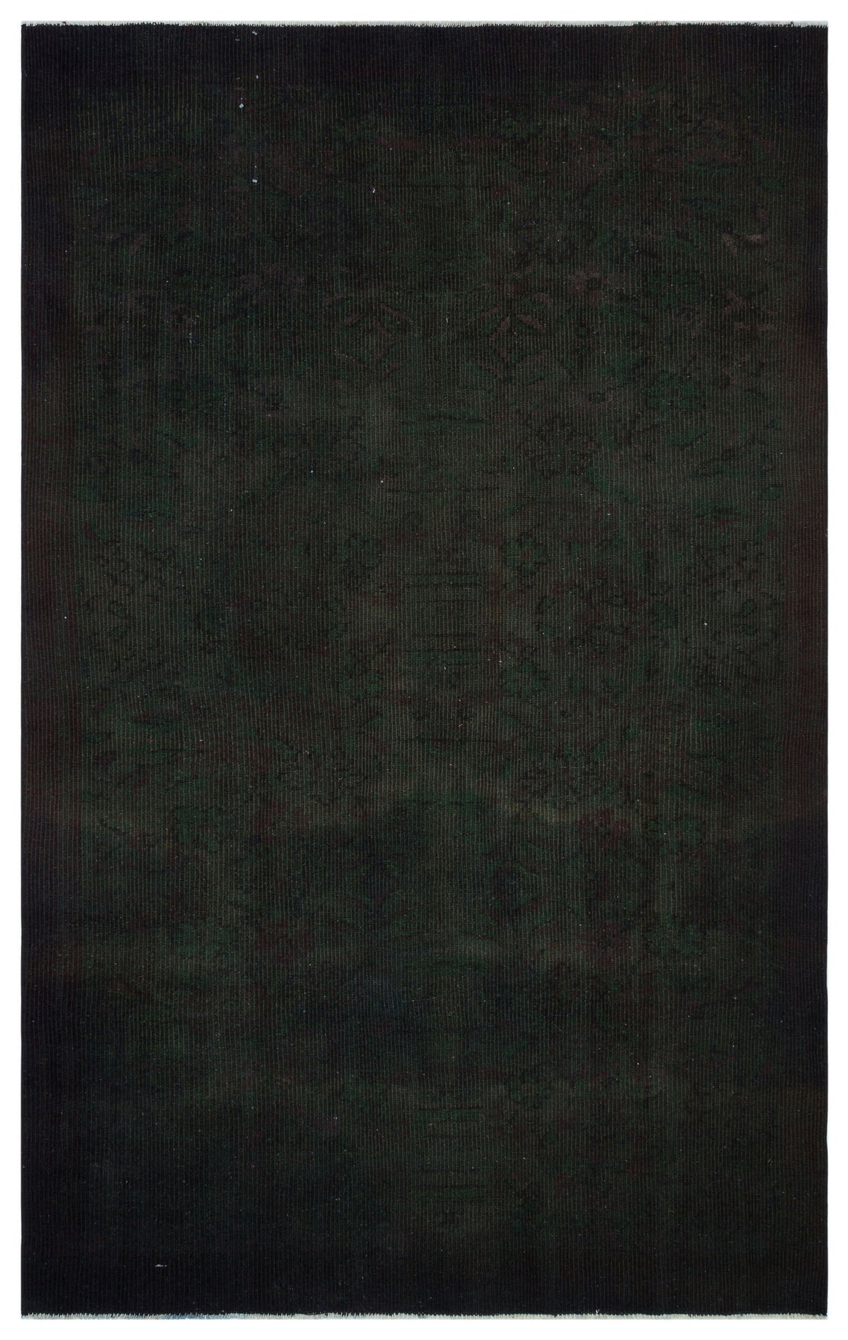 Black Over Dyed Vintage Rug 5&#39;1&#39;&#39; x 8&#39;3&#39;&#39; ft 156 x 252 cm