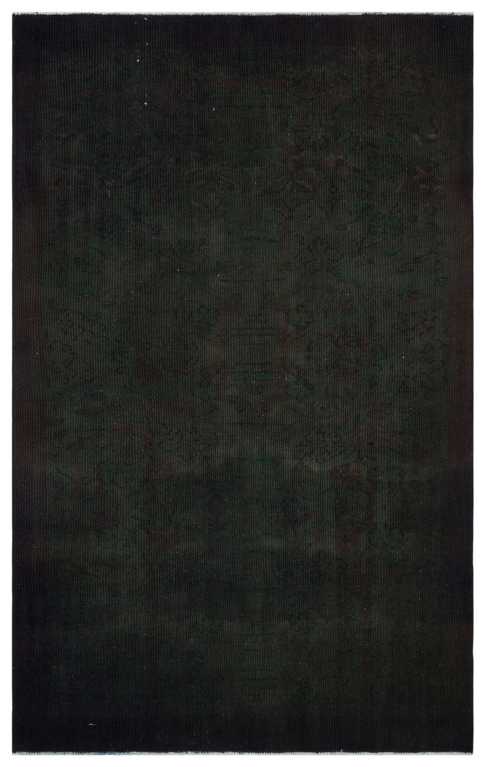 Black Over Dyed Vintage Rug 5'1'' x 8'3'' ft 156 x 252 cm