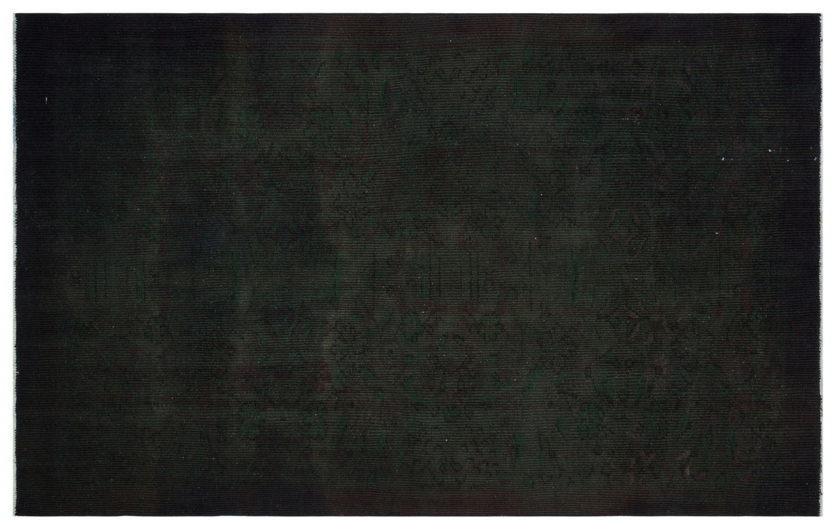 Black Over Dyed Vintage Rug 5&#39;1&#39;&#39; x 8&#39;3&#39;&#39; ft 156 x 252 cm