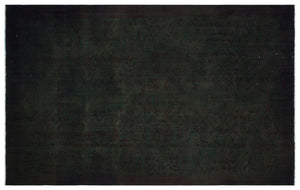 Black Over Dyed Vintage Rug 5'1'' x 8'3'' ft 156 x 252 cm