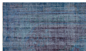 Traditional Design Blue Distressed Vintage Rug 4'9'' x 8'2'' ft 144 x 248 cm