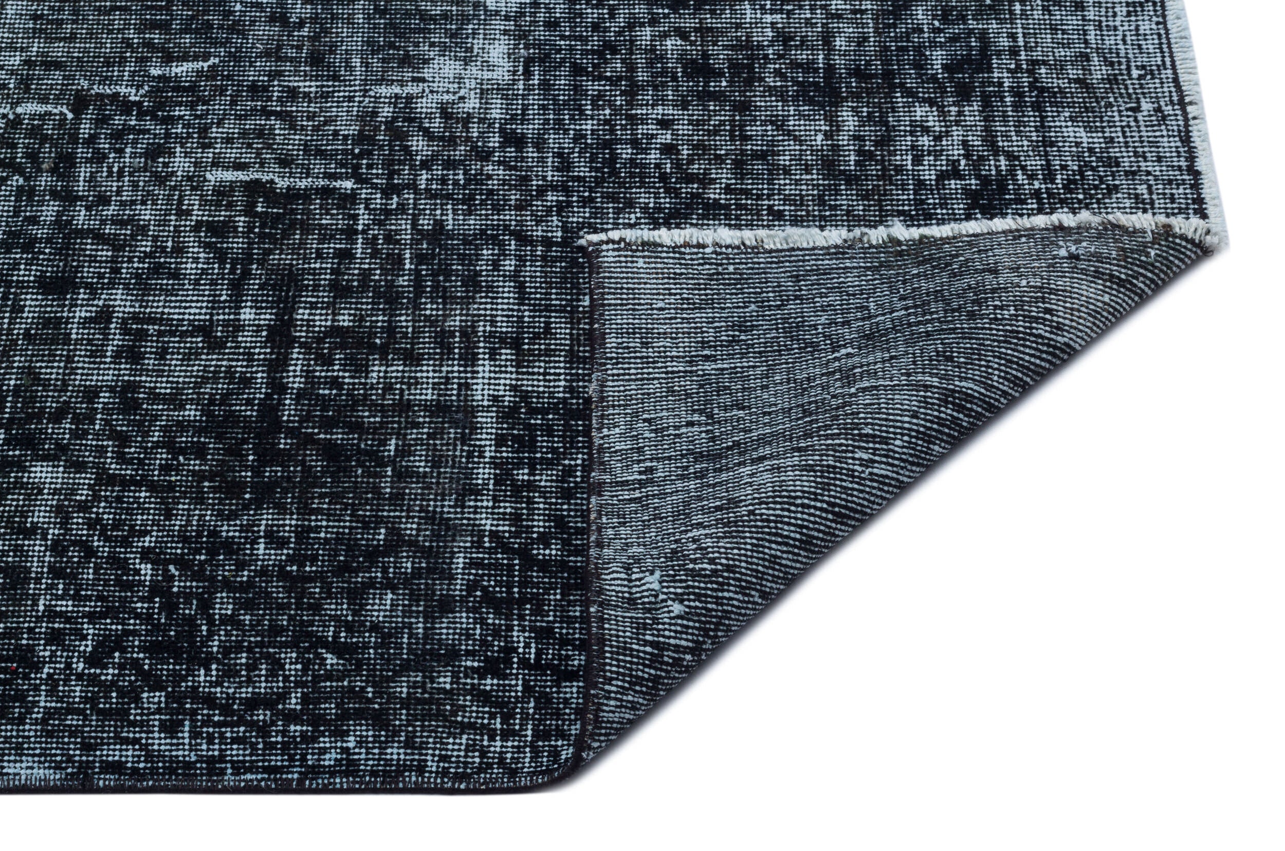 Gray Over Dyed Vintage Rug 6'10'' x 10'1'' ft 209 x 307 cm