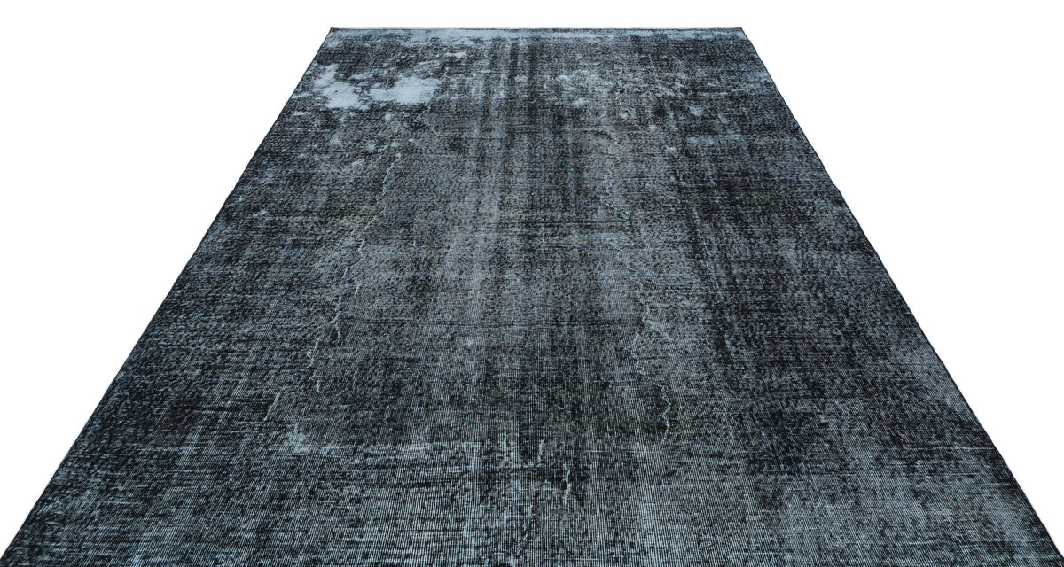 Gray Over Dyed Vintage Rug 6&#39;10&#39;&#39; x 10&#39;1&#39;&#39; ft 209 x 307 cm