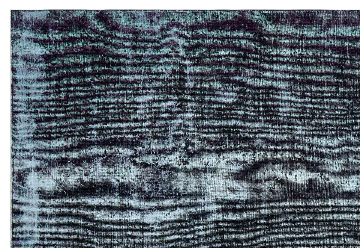 Gray Over Dyed Vintage Rug 6&#39;10&#39;&#39; x 10&#39;1&#39;&#39; ft 209 x 307 cm