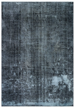 Gray Over Dyed Vintage Rug 6'10'' x 10'1'' ft 209 x 307 cm