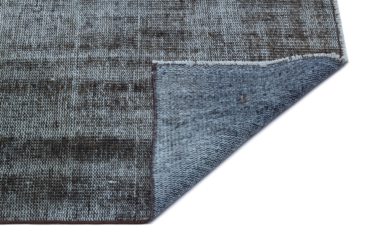 Gray Over Dyed Vintage Rug 5&#39;3&#39;&#39; x 7&#39;12&#39;&#39; ft 159 x 243 cm