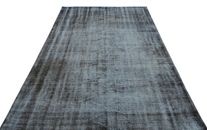 Gray Over Dyed Vintage Rug 5'3'' x 7'12'' ft 159 x 243 cm
