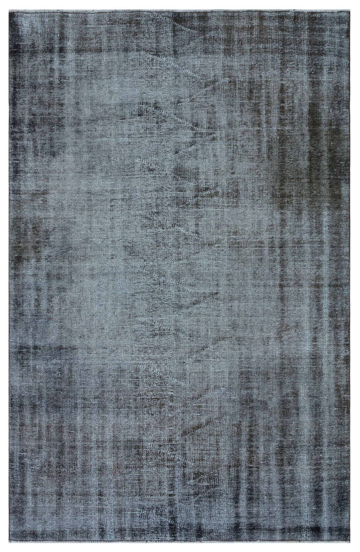 Gray Over Dyed Vintage Rug 5&#39;3&#39;&#39; x 7&#39;12&#39;&#39; ft 159 x 243 cm