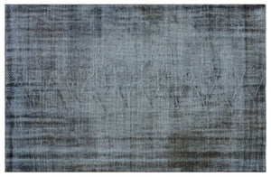 Gray Over Dyed Vintage Rug 5'3'' x 7'12'' ft 159 x 243 cm