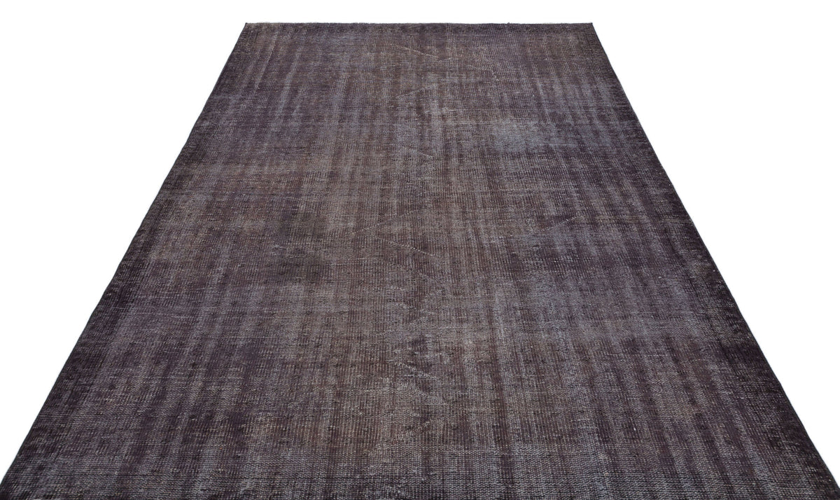 Gray Over Dyed Vintage Rug 5&#39;11&#39;&#39; x 8&#39;11&#39;&#39; ft 180 x 271 cm