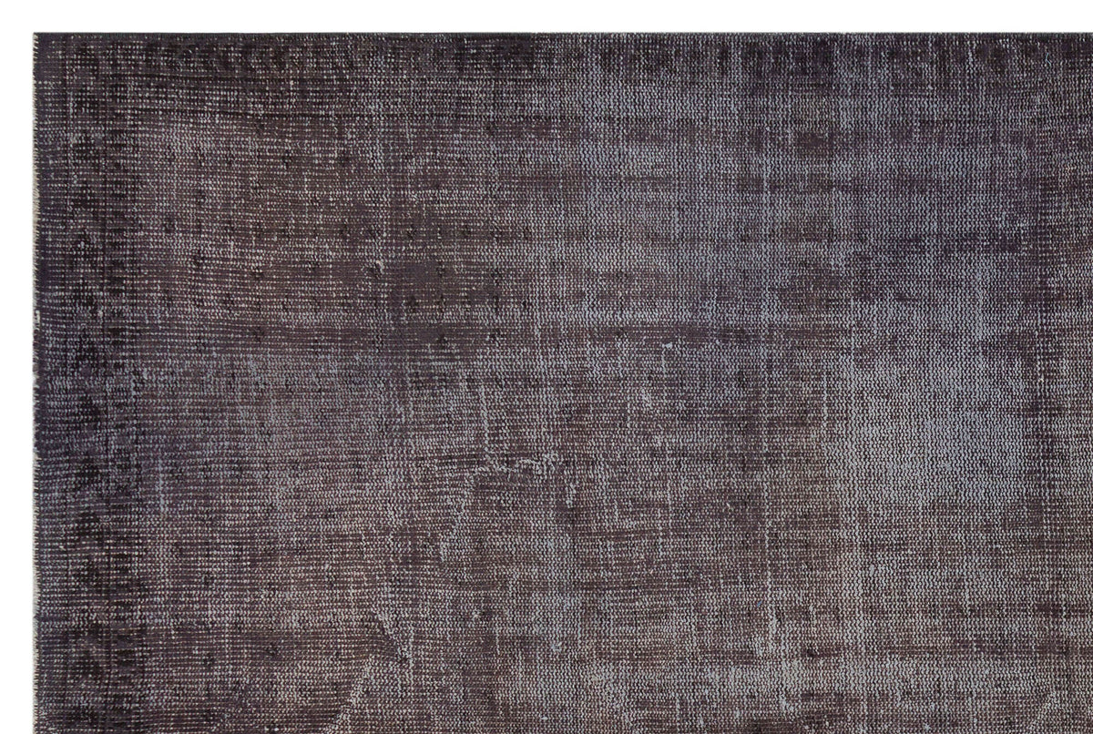 Gray Over Dyed Vintage Rug 5&#39;11&#39;&#39; x 8&#39;11&#39;&#39; ft 180 x 271 cm