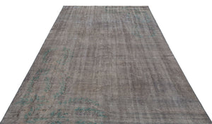 Gray Over Dyed Vintage Rug 6'0'' x 9'7'' ft 184 x 293 cm