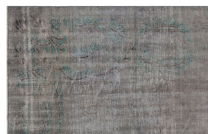 Gray Over Dyed Vintage Rug 6'0'' x 9'7'' ft 184 x 293 cm