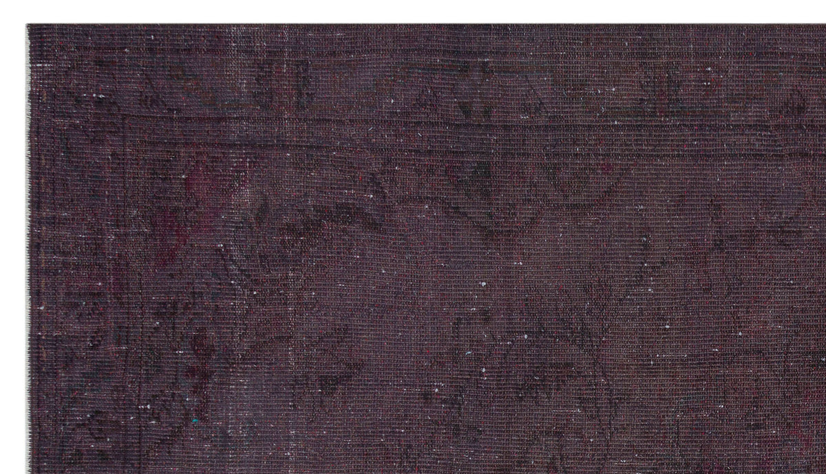 Gray Over Dyed Vintage Rug 4&#39;11&#39;&#39; x 8&#39;8&#39;&#39; ft 150 x 265 cm