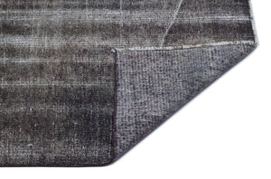 Gray Over Dyed Vintage Rug 5'8'' x 8'7'' ft 173 x 261 cm
