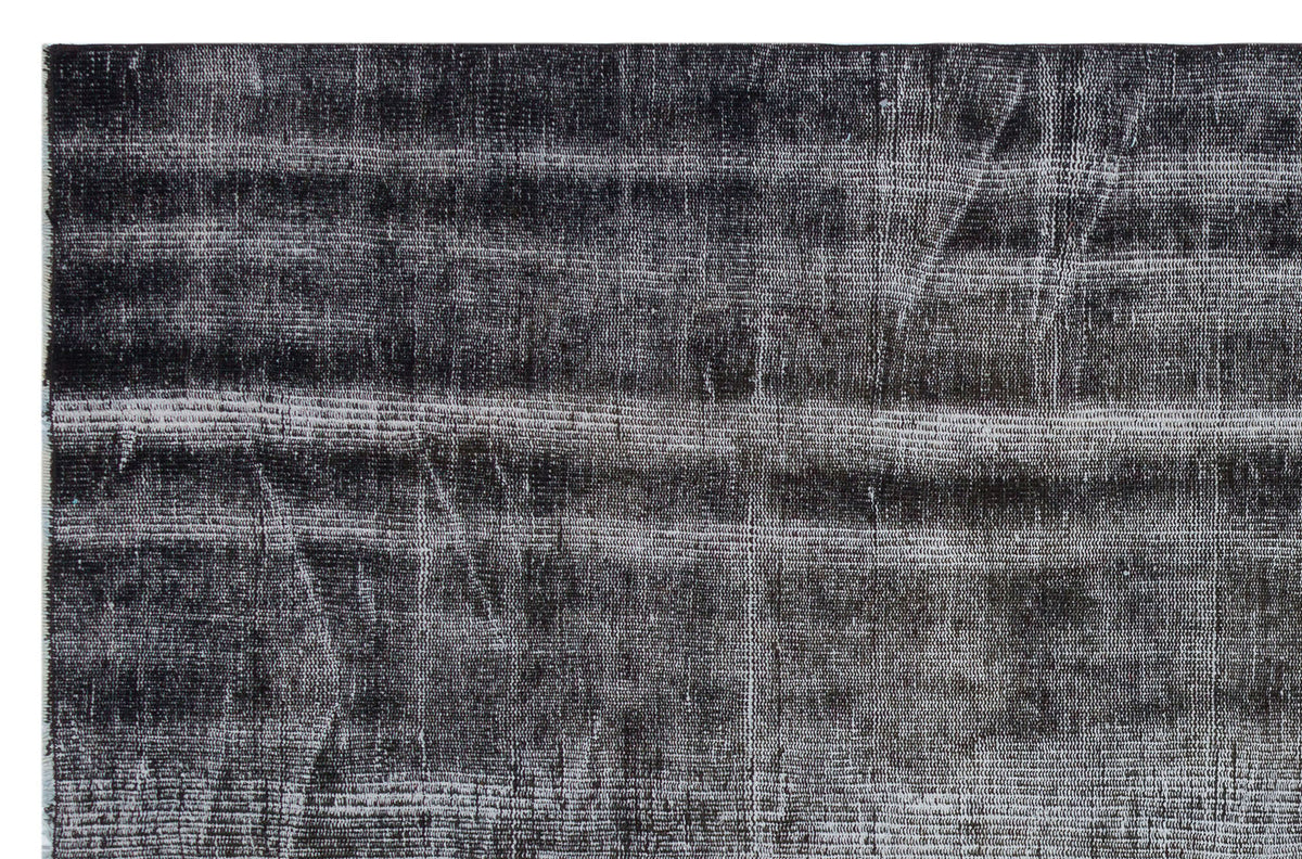 Gray Over Dyed Vintage Rug 5&#39;8&#39;&#39; x 8&#39;7&#39;&#39; ft 173 x 261 cm