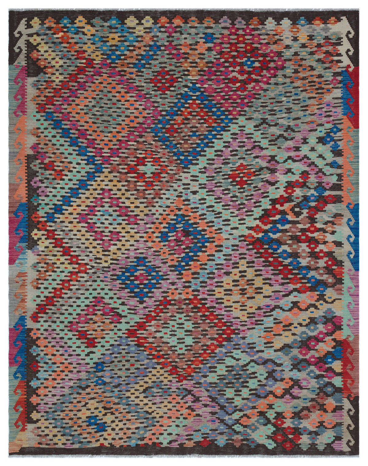 Naturel Over Dyed Kandahar Rug 6&#39;4&#39;&#39; x 7&#39;12&#39;&#39; ft 193 x 243 cm
