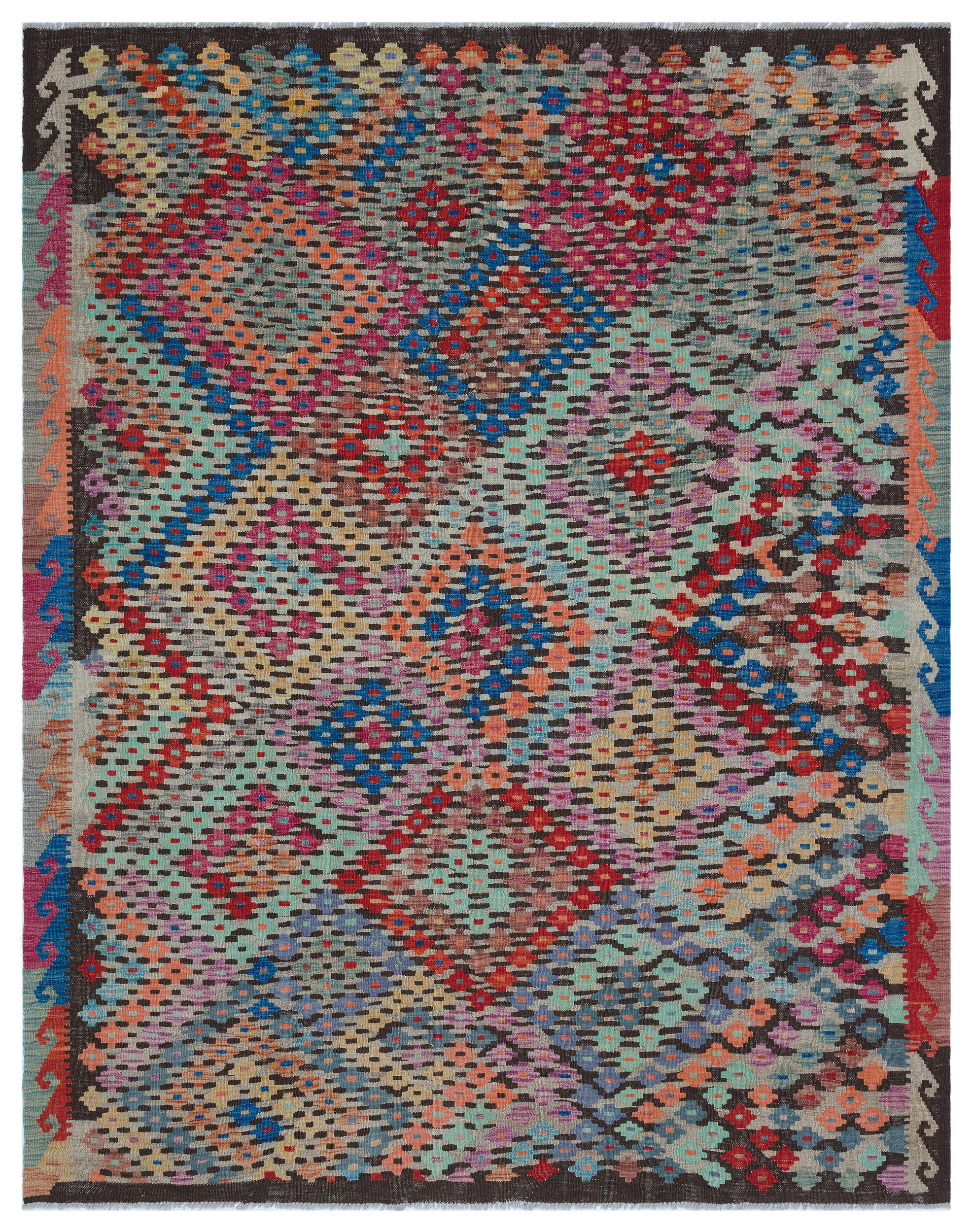 Naturel Over Dyed Kandahar Rug 6'4'' x 7'12'' ft 193 x 243 cm
