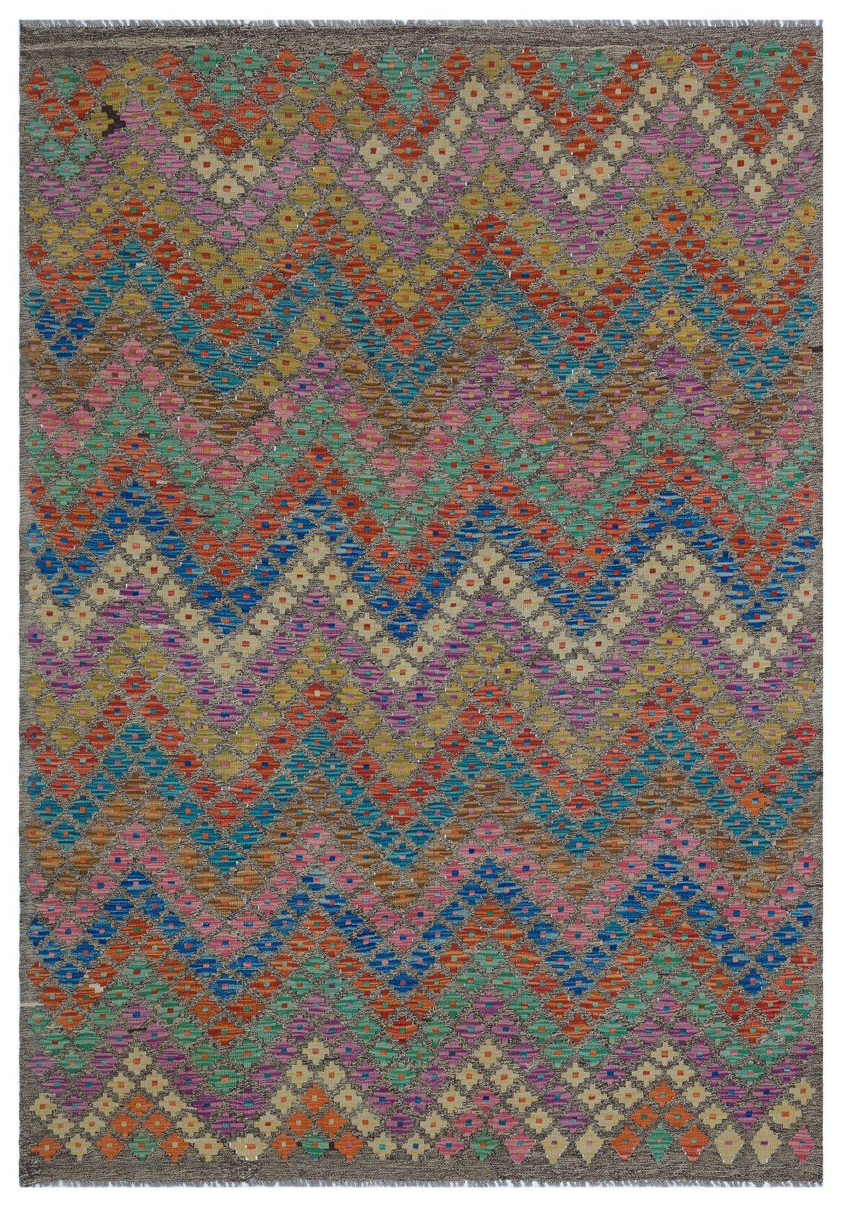 Naturel Over Dyed Kandahar Rug 5&#39;10&#39;&#39; x 7&#39;11&#39;&#39; ft 178 x 242 cm