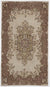 Beige Over Dyed Vintage Rug 3'11'' x 7'0'' ft 120 x 214 cm
