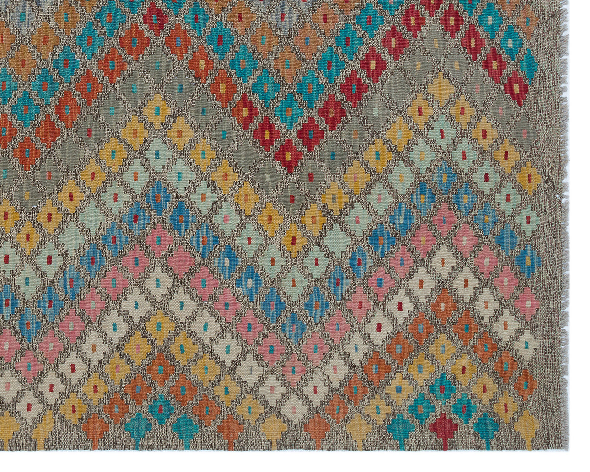 Naturel Over Dyed Kandahar Rug 5&#39;3&#39;&#39; x 6&#39;5&#39;&#39; ft 160 x 196 cm