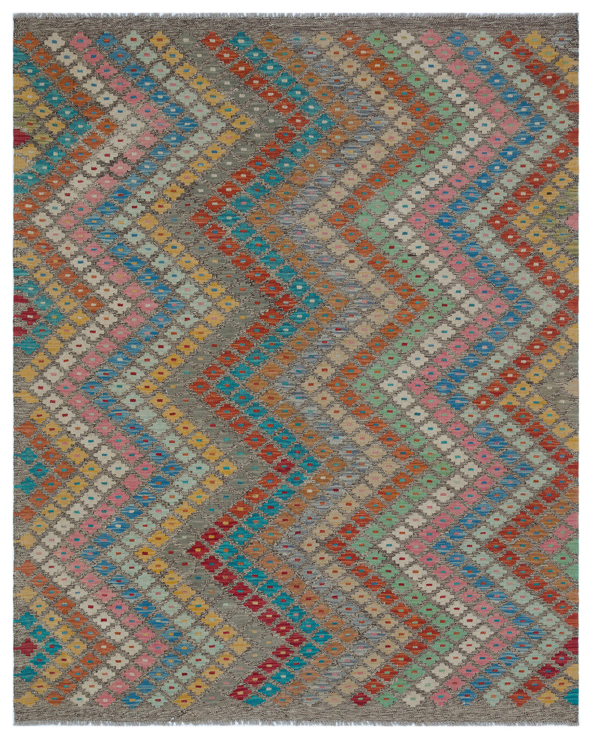 Naturel Over Dyed Kandahar Rug 5&#39;3&#39;&#39; x 6&#39;5&#39;&#39; ft 160 x 196 cm