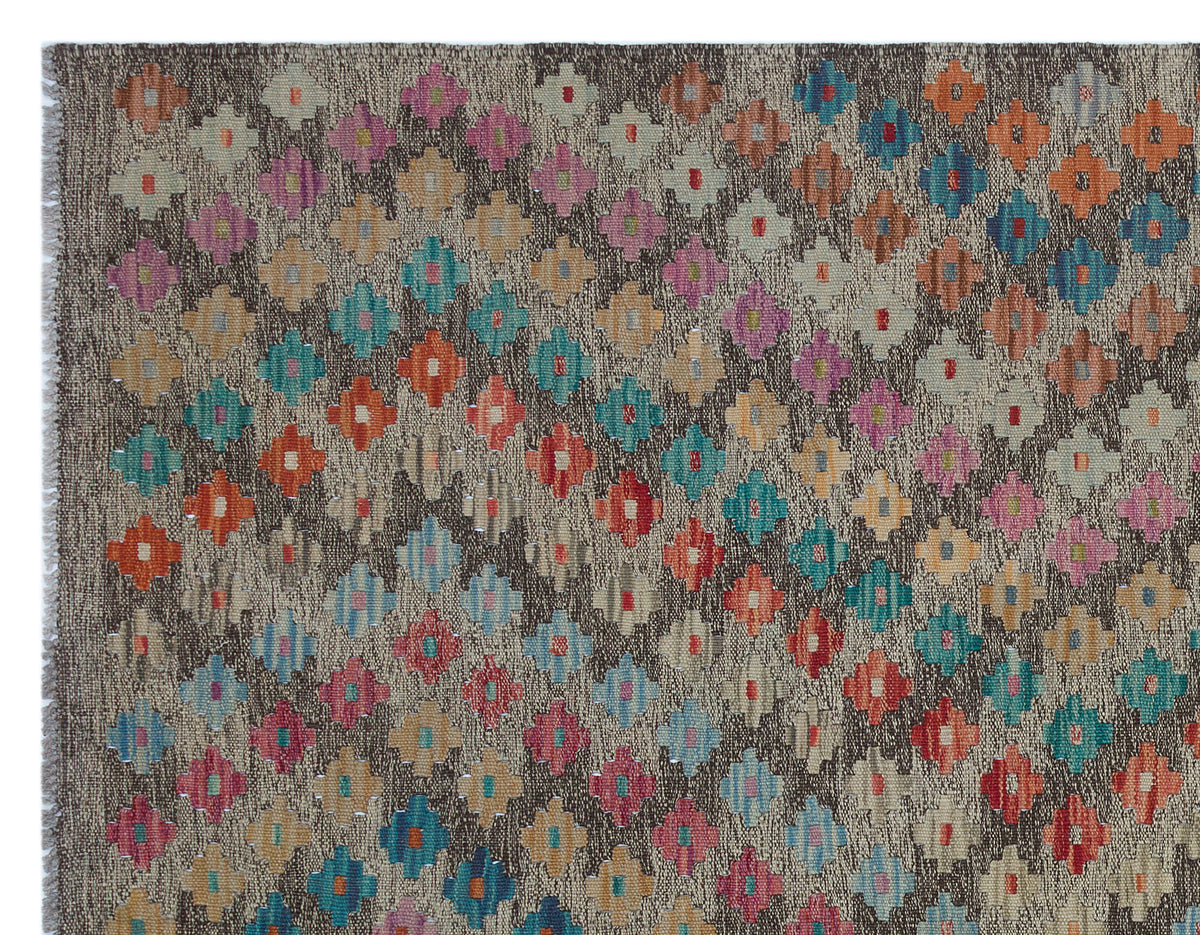 Naturel Over Dyed Kandahar Rug 5&#39;1&#39;&#39; x 6&#39;5&#39;&#39; ft 154 x 195 cm