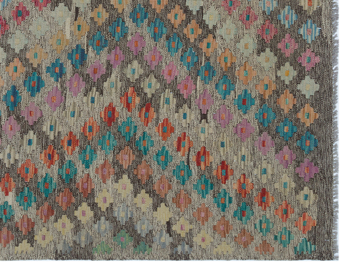 Naturel Over Dyed Kandahar Rug 5&#39;1&#39;&#39; x 6&#39;5&#39;&#39; ft 154 x 195 cm