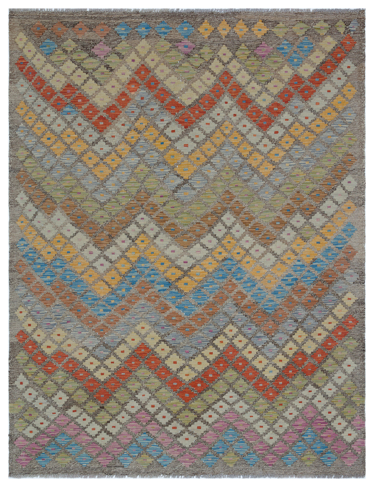 Naturel Over Dyed Kandahar Rug 4&#39;11&#39;&#39; x 6&#39;6&#39;&#39; ft 150 x 198 cm