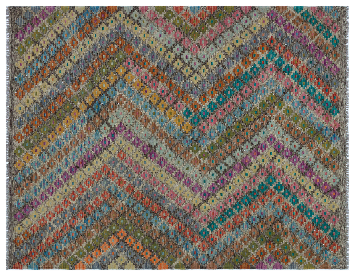 Naturel Over Dyed Kandahar Rug 5&#39;1&#39;&#39; x 6&#39;6&#39;&#39; ft 156 x 197 cm
