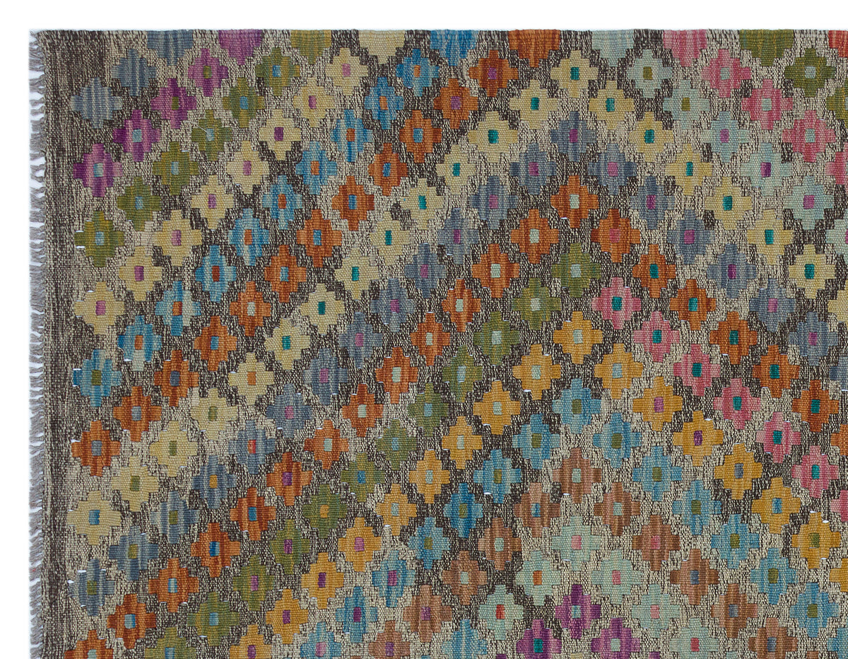 Naturel Over Dyed Kandahar Rug 5&#39;1&#39;&#39; x 6&#39;6&#39;&#39; ft 156 x 197 cm