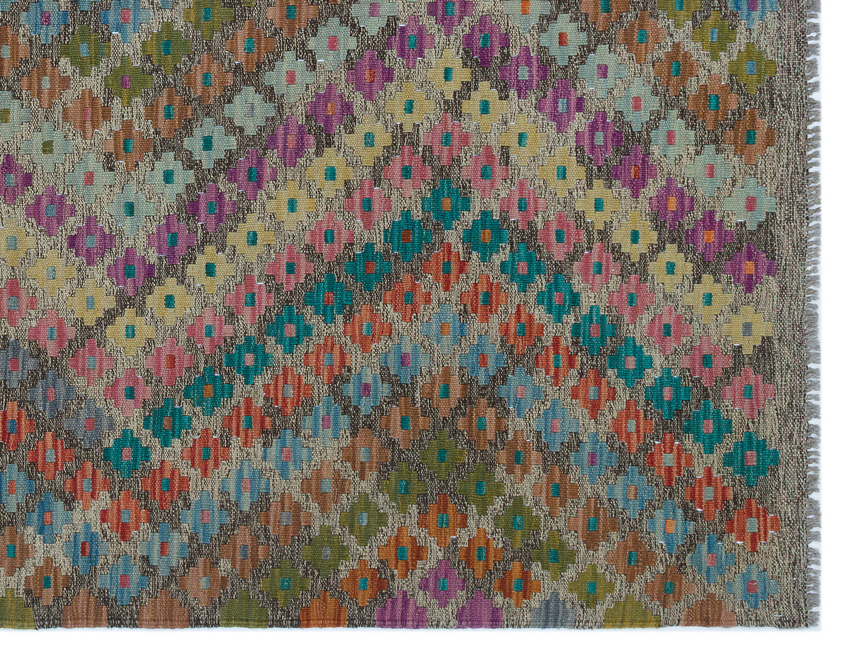 Naturel Over Dyed Kandahar Rug 5&#39;1&#39;&#39; x 6&#39;6&#39;&#39; ft 156 x 197 cm