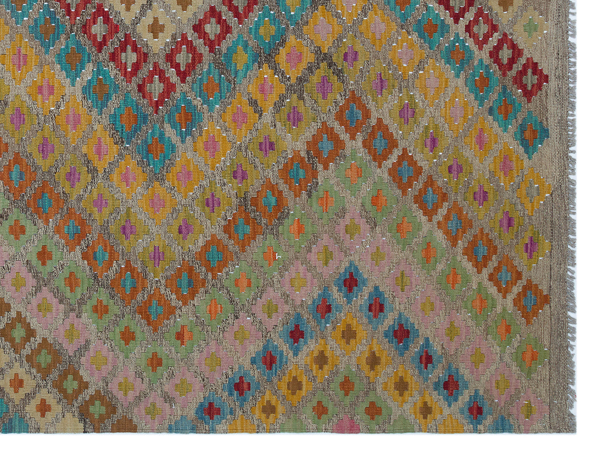 Naturel Over Dyed Kandahar Rug 5&#39;10&#39;&#39; x 7&#39;8&#39;&#39; ft 177 x 233 cm