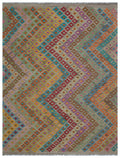 Naturel Over Dyed Kandahar Rug 5'10'' x 7'8'' ft 177 x 233 cm