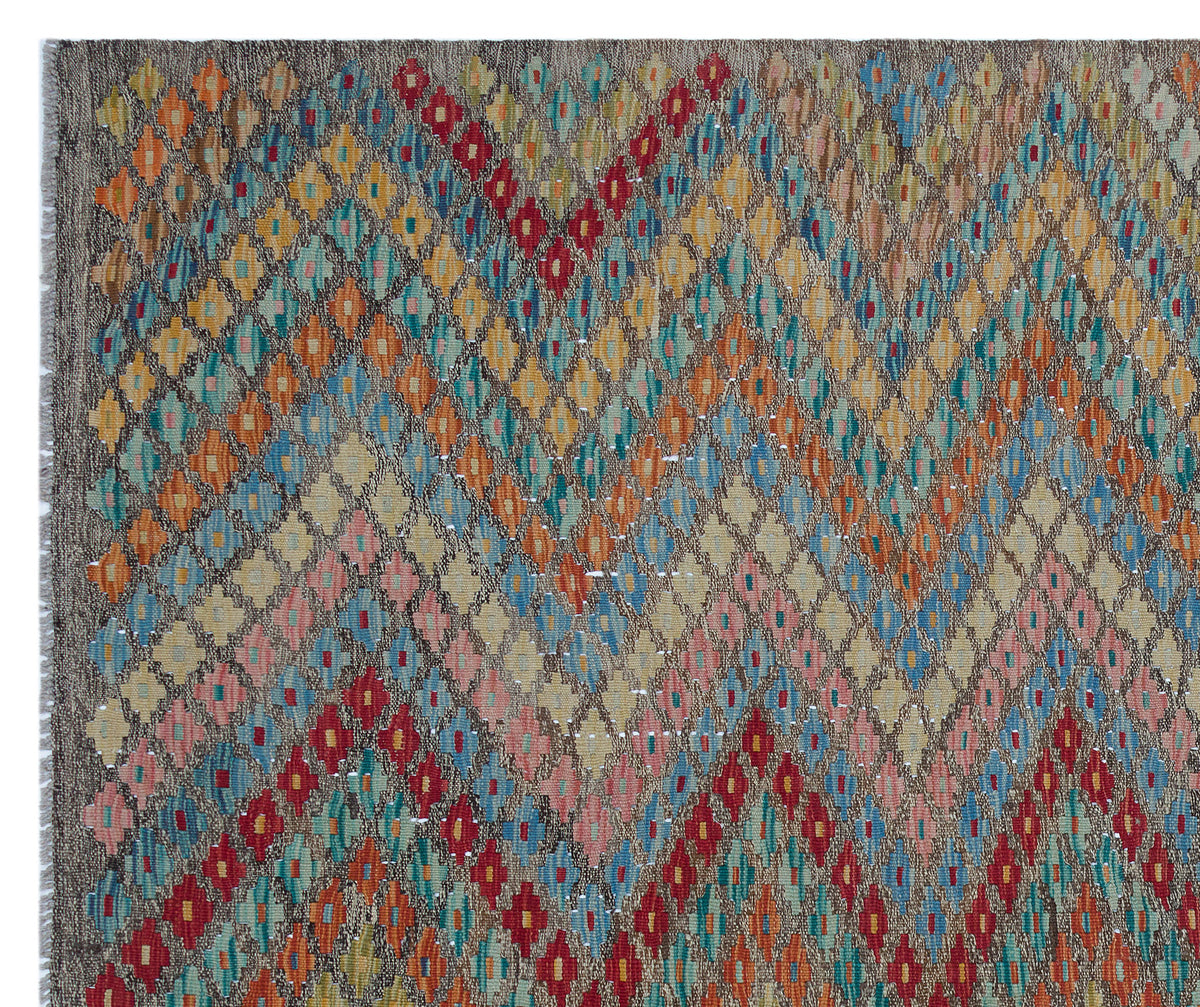 Naturel Over Dyed Kandahar Rug 6&#39;9&#39;&#39; x 8&#39;1&#39;&#39; ft 207 x 246 cm