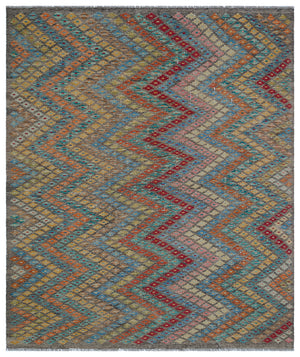 Naturel Over Dyed Kandahar Rug 6'9'' x 8'1'' ft 207 x 246 cm