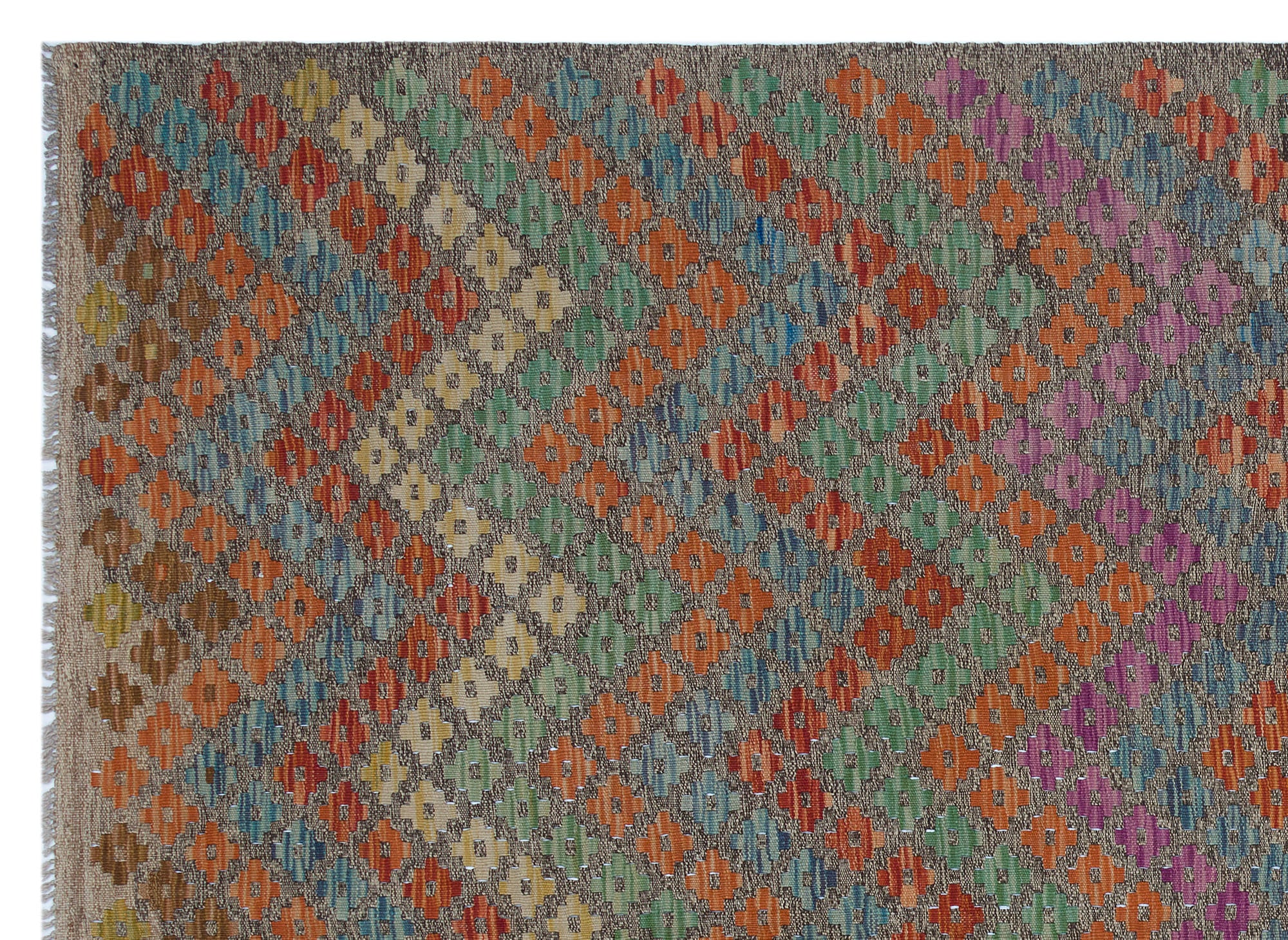 Naturel Over Dyed Kandahar Rug 5'11'' x 8'1'' ft 181 x 246 cm