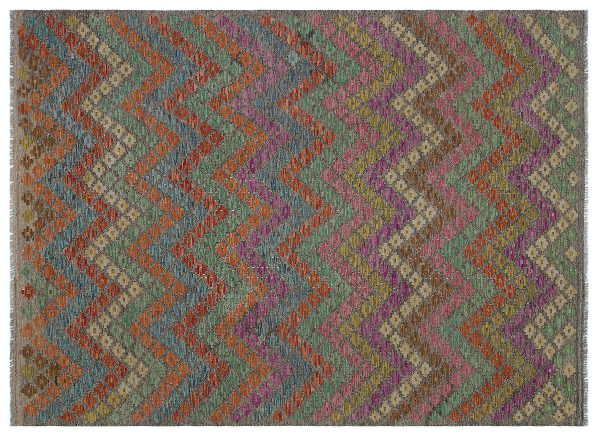 Naturel Over Dyed Kandahar Rug 5&#39;11&#39;&#39; x 8&#39;1&#39;&#39; ft 181 x 246 cm