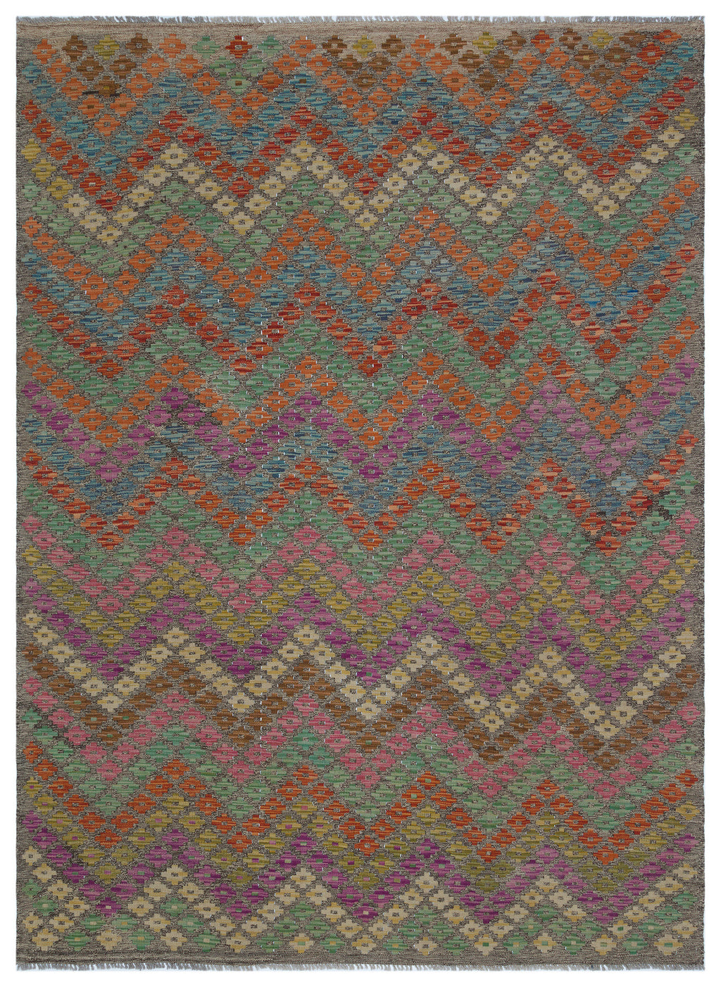 Naturel Over Dyed Kandahar Rug 5'11'' x 8'1'' ft 181 x 246 cm