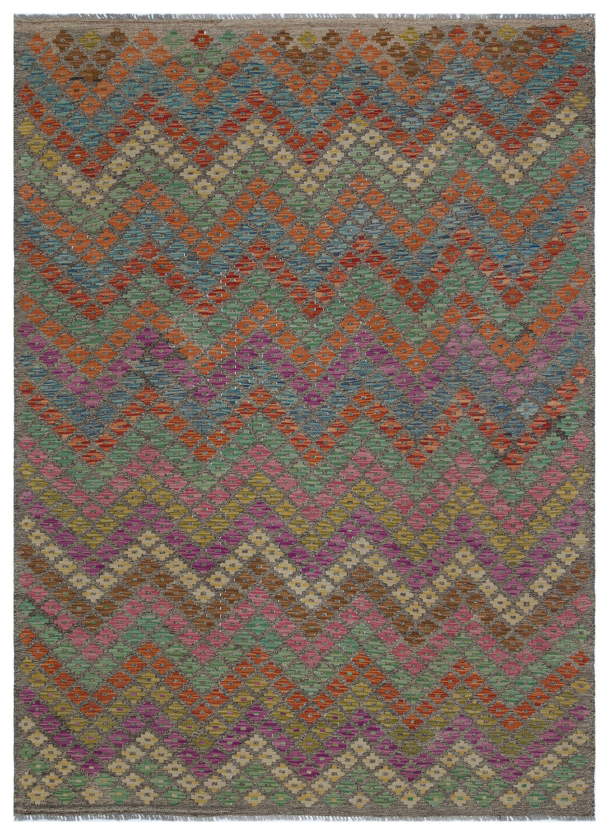 Naturel Over Dyed Kandahar Rug 5&#39;11&#39;&#39; x 8&#39;1&#39;&#39; ft 181 x 246 cm