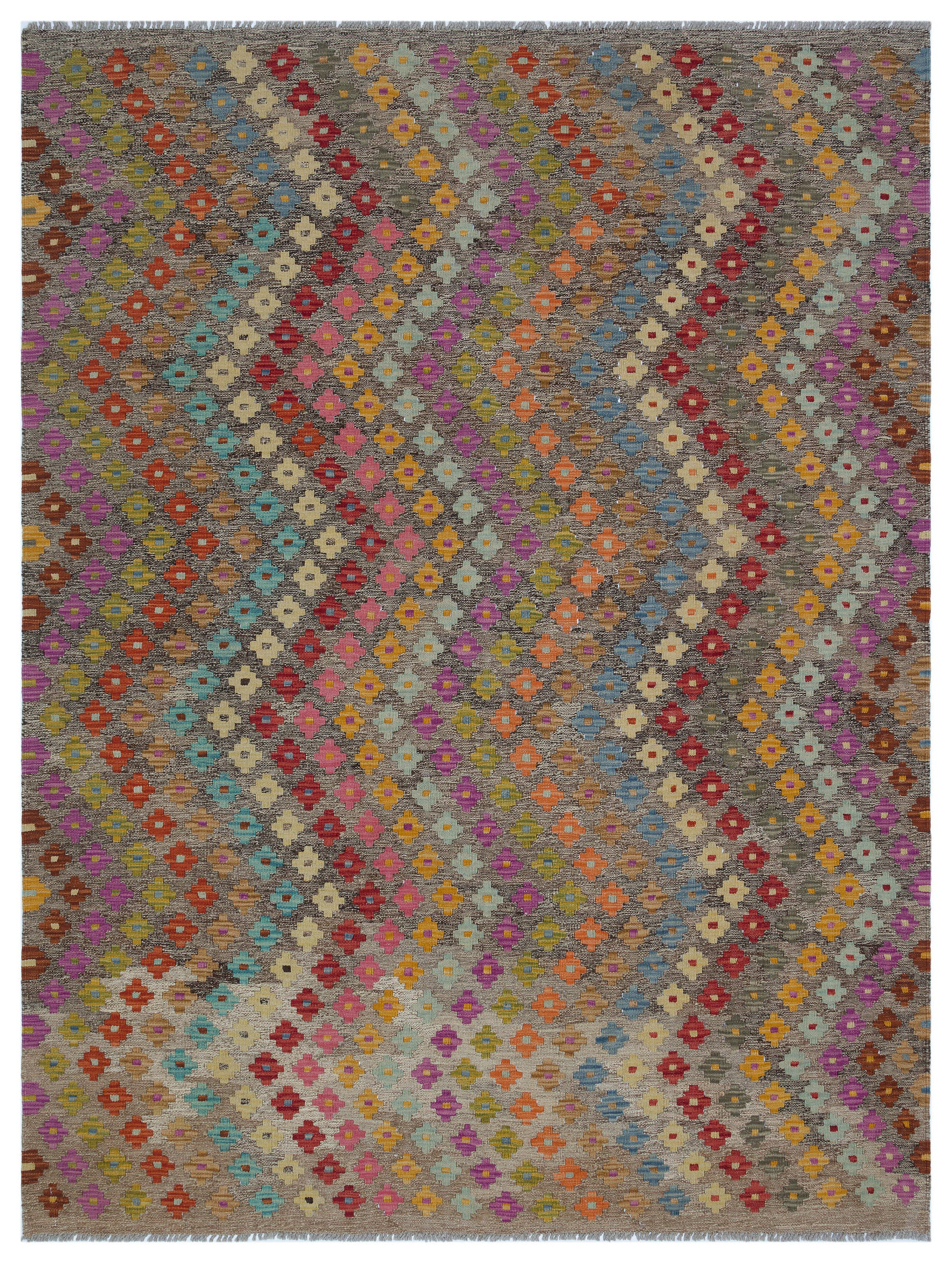 Naturel Over Dyed Kandahar Rug 5'12'' x 7'9'' ft 182 x 237 cm