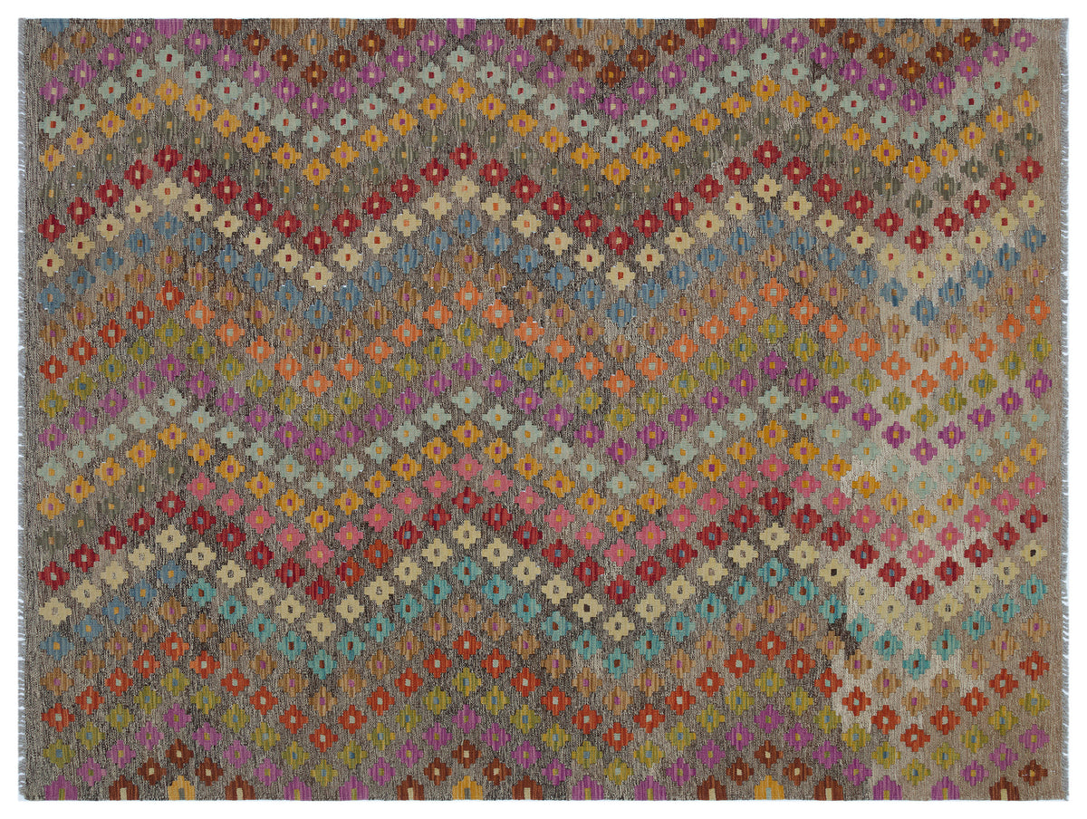 Naturel Over Dyed Kandahar Rug 5&#39;12&#39;&#39; x 7&#39;9&#39;&#39; ft 182 x 237 cm