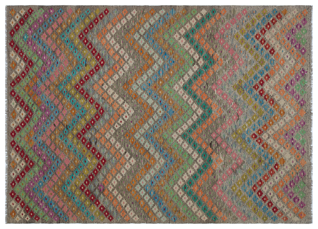 Naturel Over Dyed Kandahar Rug 5'10'' x 8'0'' ft 178 x 244 cm